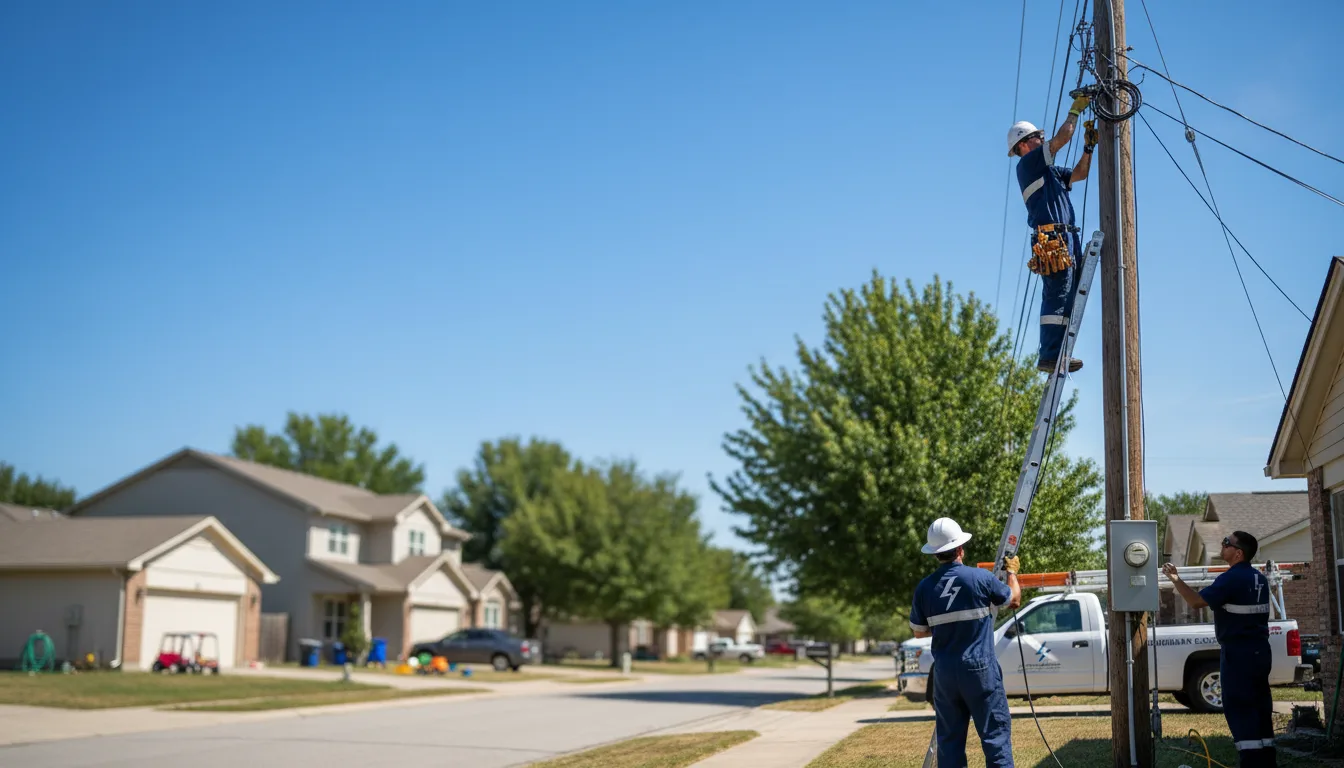 Residential electrician providing installation services in Snyder, OK